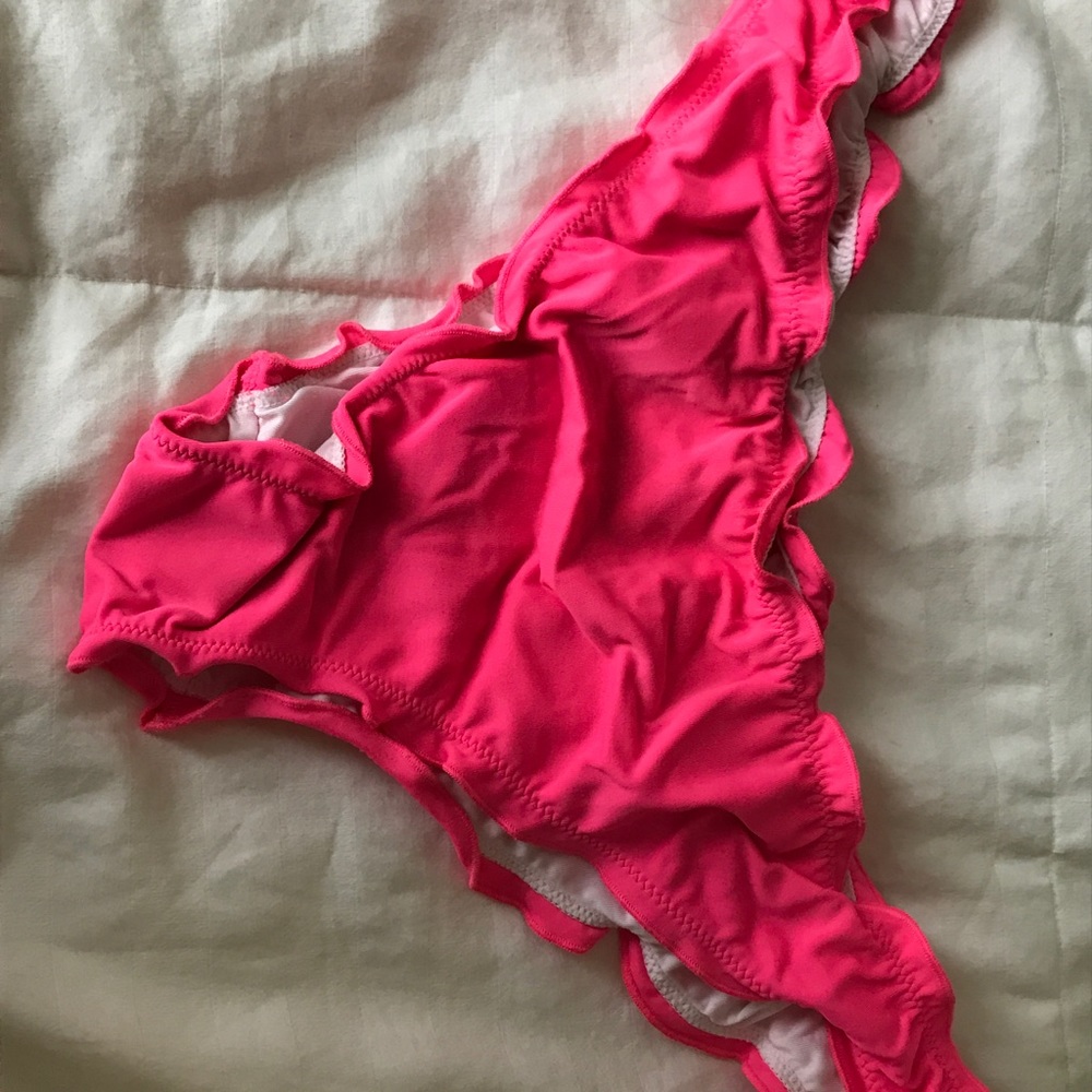 VS scrunch pink scrunch bikini bottoms L